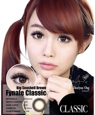 คอนแทคเลนส์ Big Seashell : Brown / ยี่ห้อ kitty kawaii ( ค่าสายตาปกติ )