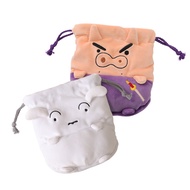 No Norns Drawstring Bag Crayon Shin-Chan-Storage Body Fat Cute Cartoon Style Fluffy Toot Zaemon Shin