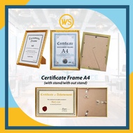 A4 Certificate Frame / Document Frame Sijil A4 / Phot Frame A4 / Frame Sijil Penghargaan 文凭相框