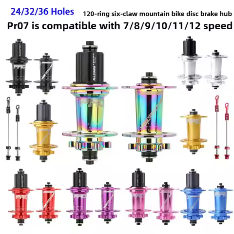 MTB Bike Hub 24/32/36 Holes Quick Release Disc Brake Hub Set 4 Bearings 7-11 Speed HG Freehub for Mo