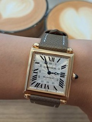 Cartier watch tank obus 2380 18k gold 卡地亞手錶 18k 金