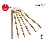 BENEFIT 2B Pencil For Computer 2B Gold Writing Pencil/ PLATINUM