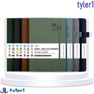 TYLER1 2026-2027 Schedule Book, A5 English Agenda Planner Notebook, Week Planner Simple Convenient T