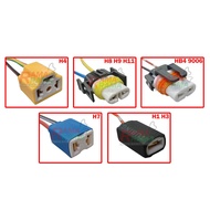 Ceramic Bulb Socket Headlamp Spotlight Head Lamp Fog Spot Light Adapter Connector H1 H3 H4 H7 H8 H9 