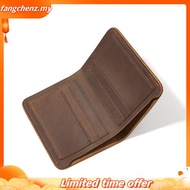 Dompet Kulit Lelaki 100% Handmade Men Wallet Original Small Bifold Real Cow Leather Purse for Men