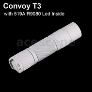 MAO Convoy S2+ 519A LED High CRI 18650 Flashlight Orange Peel Flooding Light 12 Groups Modes Compact