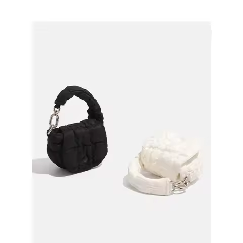 Authentic Korean pleated cloud bag for women 2024 new style versatile mini handbag