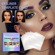 Jaysuing 6Pcs/Set Eyeliner Stencils Stickers Eye Liner Template Cards Eye Make Up Template Kit Porta