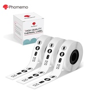 Phomemo Continuous Thermal Label Sticker Paper For D30/D30S/D30D/Q30/Q30S/Q31/D32/A10 Printer,3 Roll