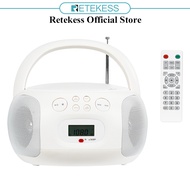 Retekess TR636 Portable FM AM Radio Lightweight CD Player Bluetooth Stereo Radio