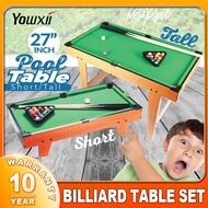 Yowxii Portable Mini Billiard Table Set For Kids ProMax Billiard Ball Wooden Tabletop With Tall Feet