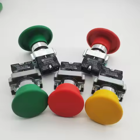 Xb2-bc31 Xb2-bc42 22mm Mushroom Head Push Button Switch Momentary Self-Reset 10A/660V