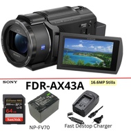 Sony FDR-AX43A – Handycam 4K UHD Dengan Balanced Optical SteadyShot