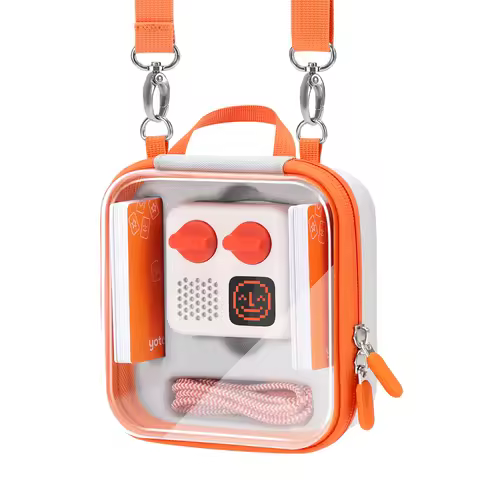 Clear Window Travel Case for Yoto Mini Kids Audio & Music Player Hard Carrying Case Holds 20 Cards &