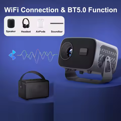 4K Mini Projector Portable Android Video Projector Wifi Mirror Screen Mini Portable Projector 4K
