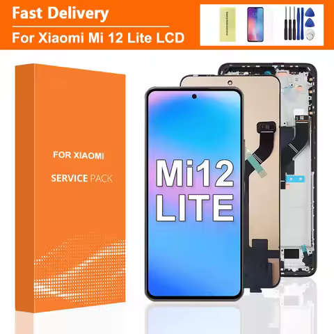 6.55'' OEM For Xiaomi Mi 12 Lite LCD Display Touch Screen Digitizer Assembly for Xiaomi 12 Lite Mi12