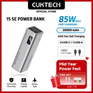 CUKTECH 15 SE Power Bank | 20000mAh 85W PD Fast Charging Portable Charger for Laptop iPhone Samsung
