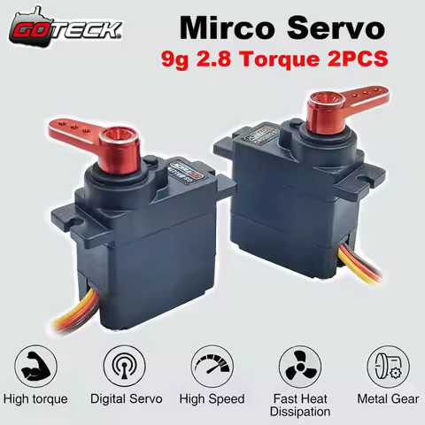 2g 4.3g 5g 9g 17g Servo with Full Metal Gear