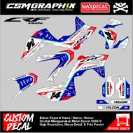 PREMIUM CUSTOM DECAL MOTORCYCLE STICKER DECAL/ CRF 150 L MOTORCYCLE BODY STICKER DECAL FULL BODY DES