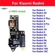 1pcs USB Charging Dock Port Plug Connector Charge Board Flex Cable For Xiaomi Redmi 9 9C 9A 4 4X 5 P