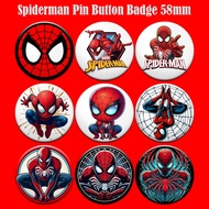 Lencana Butang Pin Spiderman Pin Button Badge 58mm Pin Badge Button Pin