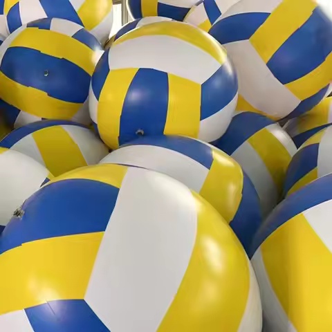 Large Giant Inflatable Beach Volleyball PVC Material Interactive Props Beach Volleyball Kindergarten