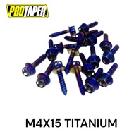 [ GOLD / TITANIUM ] PROTAPER COVER SET SCREW ( 10PCS ) M4 X15 & M5 X20 & M5 X15