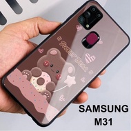 HP SAMSUNG M31 Glossy Case CUTE BEAR Motif Casing Samsung M31 Silicone Casing Softcase cod Available