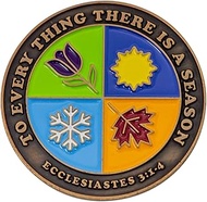 A Season for Everything Christian Coin, Seasons of Life Pocket Token of Encouragement, Handout for B