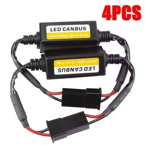 Harness Adapter Car Headlight Canbus Decoders Warning Resistor Canceller Anti Flicker Error Free H1 