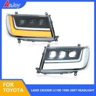 For Toyota Land Cruiser LC100 1998-2007 Headlight LED Projector head Lamp Daytime Running Light Auto
