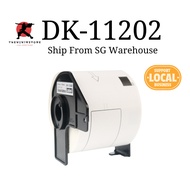 DK-11202 62mm Compatible Brother DK Thermal Label Roll With Frame - Black on White