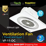 Sapphire 10" Ventilation Fan | DC Motor | Exhaust Fan | Ventilating Fan/Kipas | VF-22-DC & VF-11-DC