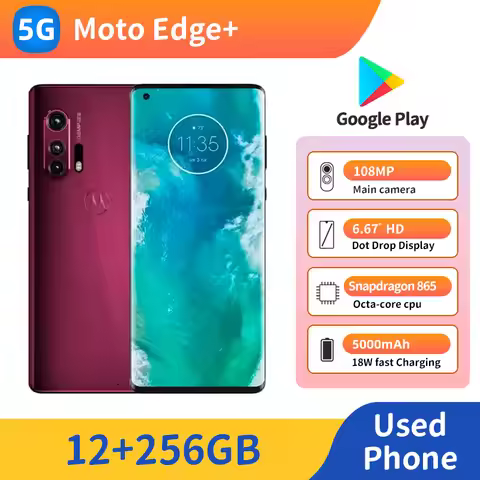 Motorola Moto Edge+ 5G XT2061 Snapdragon 865 6.67 inch 2408x1080px RAM 12GB ROM 256GB 5000mAh 108MP 