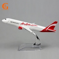 Airasia Airbus 320 Metal Diecast Aircraft Model Malaysia White Air Asia A320 Plane Airplane Aviation
