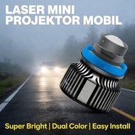 MINI LASER CAR PROJECTOR H11 H8 H9 PAIR WHITE YELLOW 2 PCS FOGLAMP