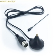 HOMECLEOESQX Digital Tv Antenna, 5dBi Mini TV Antenna Freeview, DVB-T Antenal Black Free Channel DVB