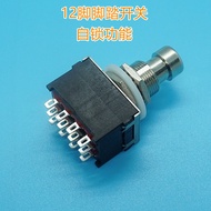 12 Foot Switch 4PDT Electric Guitar Effect Foot Switch with Lock Type PBS-24-402