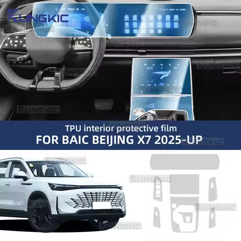 Interior for BAIC BEIJING X7 2025-up Navigation Screen Gearbox Panel Automotive TPU Protective Film