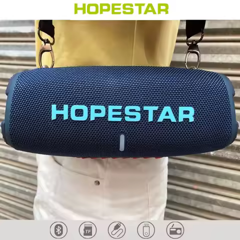 HOPESTAR H50 Portable High-Power Big Music Box Outdoor Super Bass TWS Powerful Party Wireless Speake