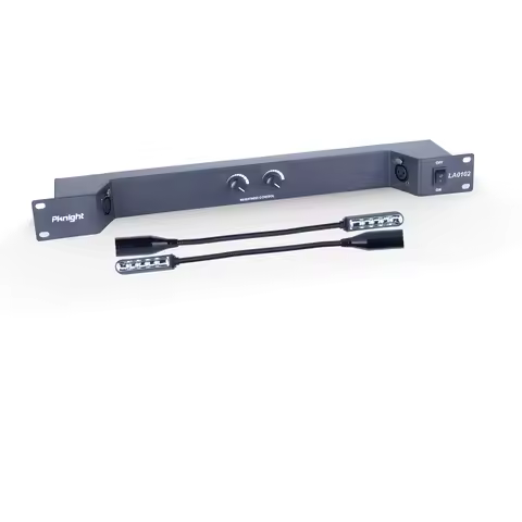Pknight Rack-Mountable Gooseneck LED light rack light two dimmable led lamps | LA0102