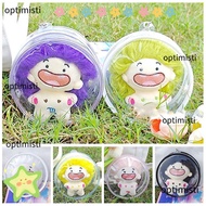OPTIMISTI  Outdoor Bag, Transparent 10cm Doll Doll Display Box, Toy Bag Decoration Dia. 12/14cm Dust