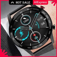 Smartwatch สมาร์ทวอท สมาร์ทนาฬิกาผู้ชาย2021ธุรกิจ IP68กันน้ำ Smartwatch Bluetooth Reloj Inteligente สมาร์ทนาฬิกาสำหรับ Android Huawei Smartwatch สมาร์ทวอท Brown Leather