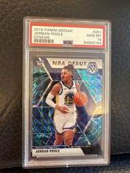 2019 Panini Mosaic Jordan Poole #261 PSA 10 孔雀 罕有 NBA