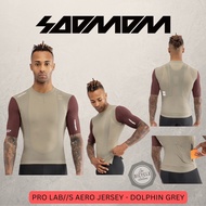 SOOMOM PRO LAB//S AERO JERSEY - DOLPHIN GREY | AERO JERSEY | SIDE ZIP | NEW TECH