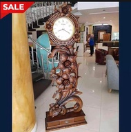 jam hias Mawar /almari jam jati / jam jati / Jepara cushion