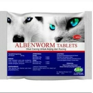 produk Albenworm Obat Cacing Kucing, Anjing, Musang, Otter, dan Hewan