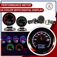 Greddy Meter 2 In1 Gauge Meter - 3 Beradik Set Greddy Water Temp 6 Beradik Volt/RPM/Turbo/Vacuum