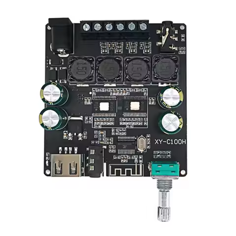 Y23A-XY-C100H Bluetooth5.0 Digital Amplifier Board TPA3116D2 100W+100W 2-Channel HIFI Version 2.0 St