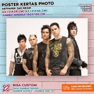 Poster Avenged Sevenfold / A7X Terbaru Tersedia Berbagai Ukuran A4 A3 Besar Kecil Hires Bisa Custom 